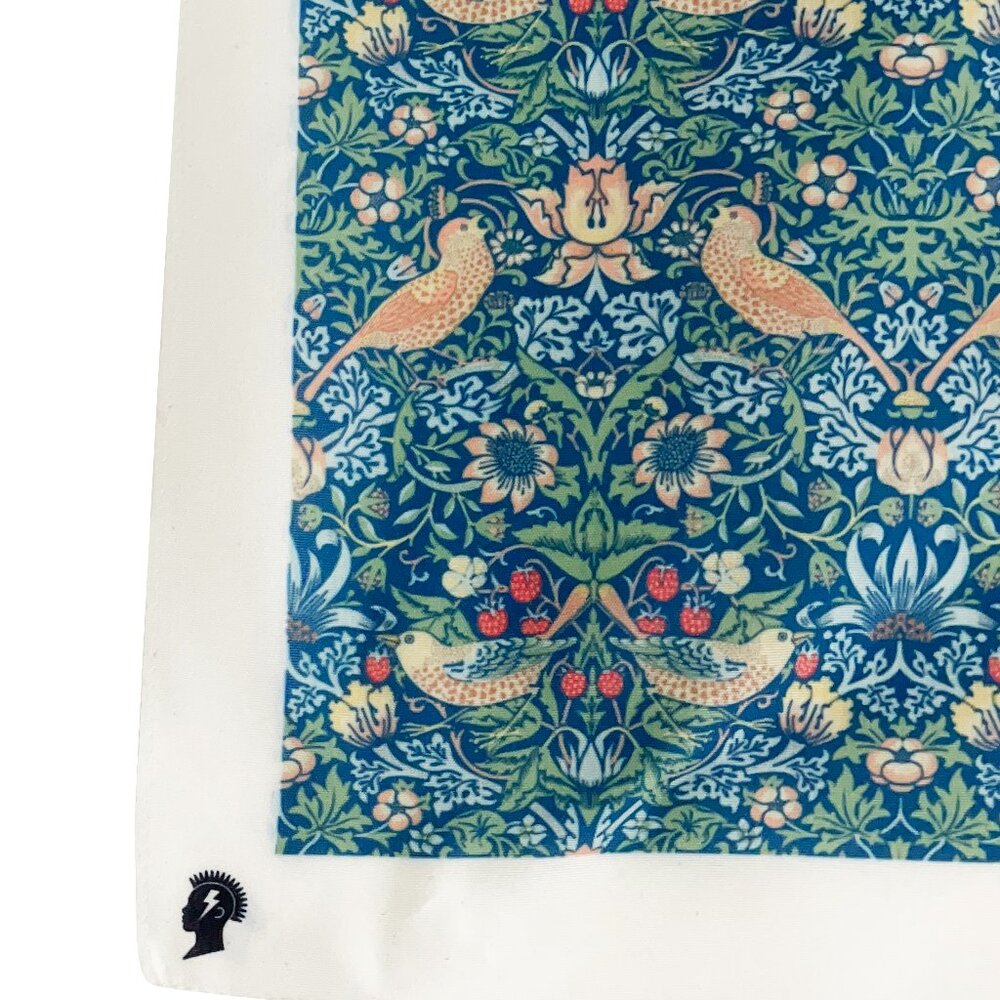 Strawberry Thief - Blue - William Morris - Pattern - scarf - headwrap - work of